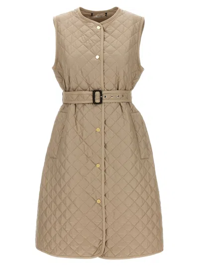 MAX MARA THE CUBE LAUREN GILET BROWN