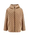 Max Mara The Cube Leo  Quilted And Padded Jacket In Brown