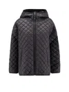 Max Mara The Cube Hooded Jacket With Quilted Pattern