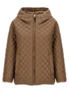 Max Mara The Cube Leo Puffer Jackets Beige In Brown