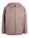 Max Mara The Cube Leo Reversible Down Jacket In Brown