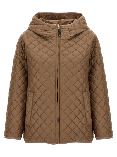Max Mara The Cube 'leo' Reversible Jacket In Beige