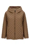 Max Mara The Cube Leo Puffer Jackets Beige In Sand