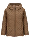 Max Mara The Cube Leo Puffer Jackets Beige In Brown