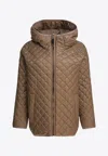 Max Mara The Cube Leo Reversible Padded Jacket In Brown