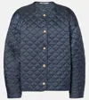 Max Mara Luci Quilted Puffer Jacket In Blau