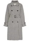 Max Mara The Cube Lucio Raincoat In Gray