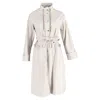 Max Mara The Cube Marco Overcoat In White Cotton In White