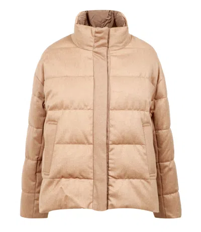 Max Mara The Cube Coats Camel In Brown