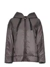 Max Mara The Cube Dark Grey Polyester Daria Padded Jacket In Brown