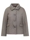Max Mara The Cube Max Mara Short Down Jacket Gray In Brown