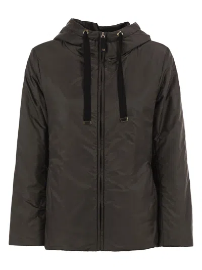 Max Mara The Cube Greenh - Drip-proof Canvas Travel Jacket In Brown