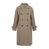 Max Mara The Cube C Trench Coat In Brown