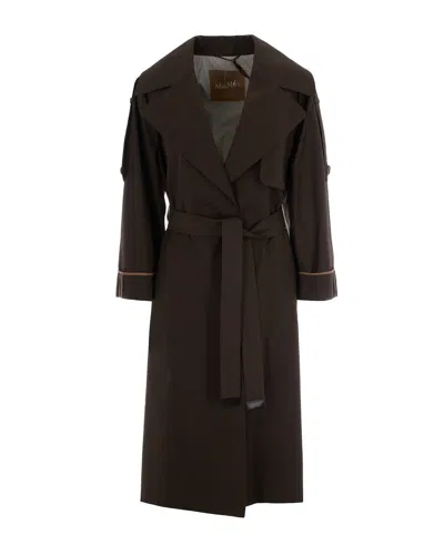 Max Mara The Cube Mini Trench Coat For Women In Brown