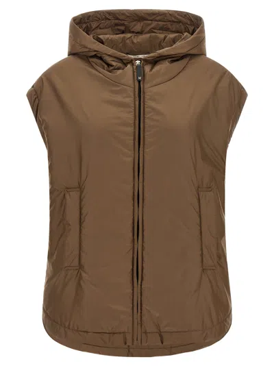 Max Mara The Cube 'mtcambra' Vest In Brown