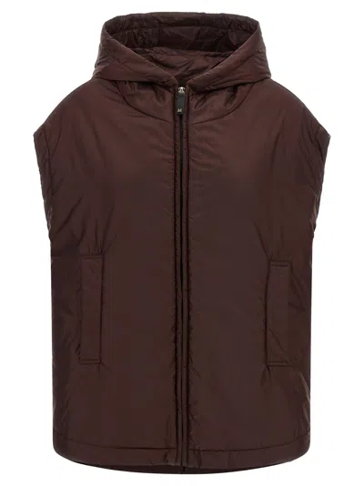 Max Mara The Cube 'mtcambra' Vest In Brown