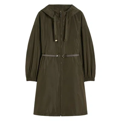 Max Mara The Cube Mtcdeserto Parka Coat In Green