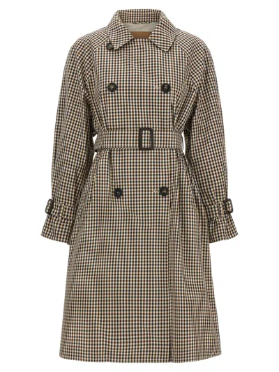 Max Mara The Cube 'mtcfate' Trench Coat In Brown