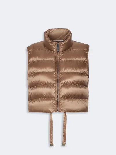 Max Mara The Cube Mtcfavilla Puffer Honey In Brown