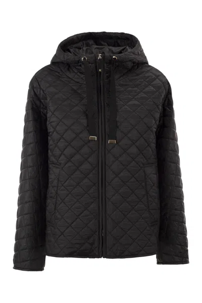 Max Mara The Cube Mtcgiorno - Quilted Padded Jacket In Water-repellent Fabric In Black