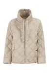 Max Mara The Cube Mtcpisoft - Padded Jacket In Water-repellent Canvas In Neutral