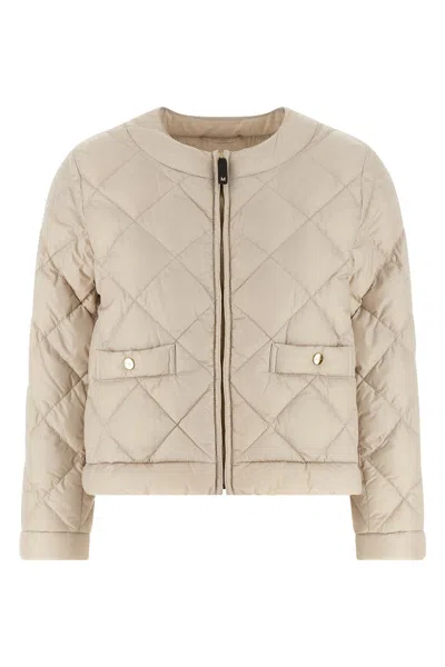Max Mara The Cube Mtcsofta Puffer Jackets Beige In Neutral
