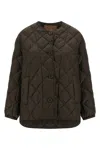 Max Mara The Cube Giubbino Trapuntato Verde In Brown