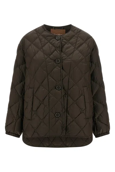 Max Mara The Cube Giubbino Trapuntato Verde In Brown