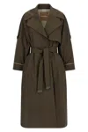 Max Mara The Cube Trendy Mini Trench Coat For Women In Green