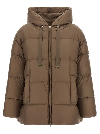 Max Mara The Cube 'nerine' Down Jacket In Brown