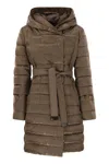 Max Mara The Cube Novef - Reversible Down Jacket In Water-repellent Satin In Brown