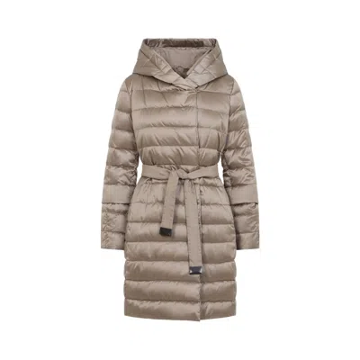 Max Mara The Cube Novef Quilted Polyamide Down Jacket For Women In Nude & Neutrals
