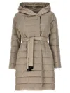 Max Mara Novef Down Jacket In Brown