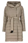 Max Mara The Cube Cappuccino Nylon Blend Novef Down Jacket In Neutral