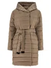 Max Mara The Cube Novef Reversible Down Jacket In Brown
