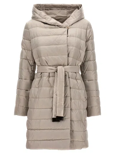 Max Mara The Cube 'novef' Reversible Down Jacket In Brown