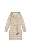 Max Mara The Cube Dark Ecru Puffer Noveffe Down Jacket In Beige