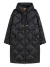 Max Mara The Cube Nylon Down Jacket In Black