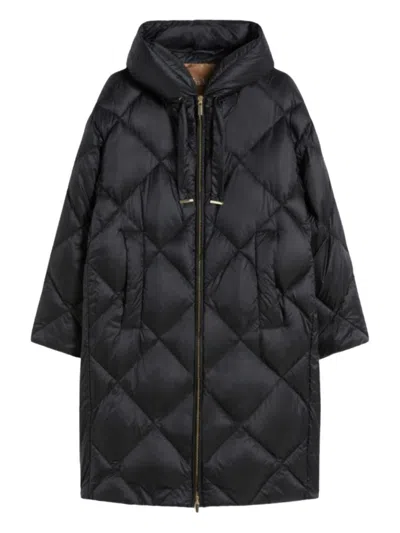 Max Mara The Cube Nylon Down Jacket In Black