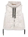 Max Mara The Cube Hooded Down Vest In White