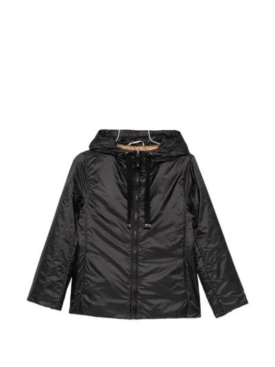 Max Mara The Cube Nylon Padded Blouson Jacket In Black
