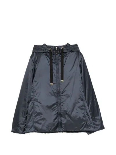 Max Mara The Cube Nylon Padded Blouson Jacket In Black