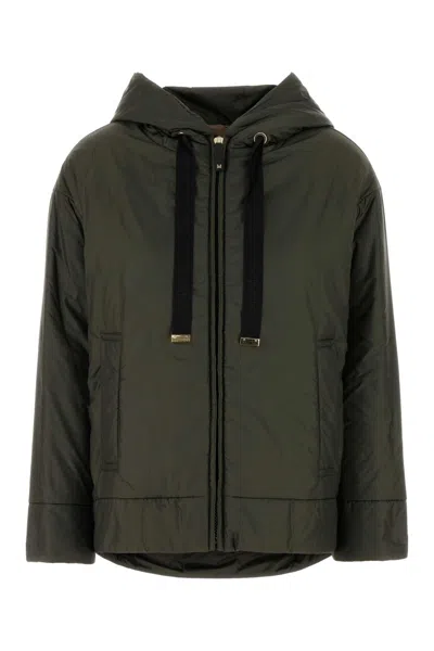 Max Mara The Cube Olive Green Polyester Daria Padded Jacket