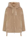 Max Mara The Cube Olivia Reversible Padded Jacket In Alpaca And Wool In Brown