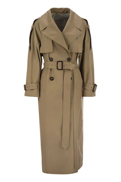 Max Mara The Cube Women's Otello - Drip-proof Cotton Over Trench Coat In Brown
