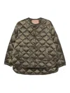 Max Mara The Cube Quilted Button Jacket In Green