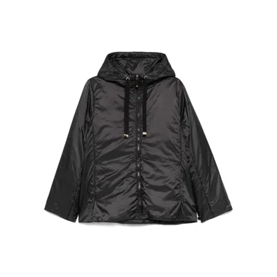 Max Mara The Cube Greenh Padded Rain Jacket In Black