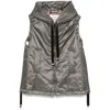 Max Mara The Cube Women Hooded Down Vest In Green
