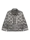 Max Mara The Cube Padded Blouson Jacket In Gray