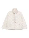 Max Mara The Cube Padded Blouson Jacket In White